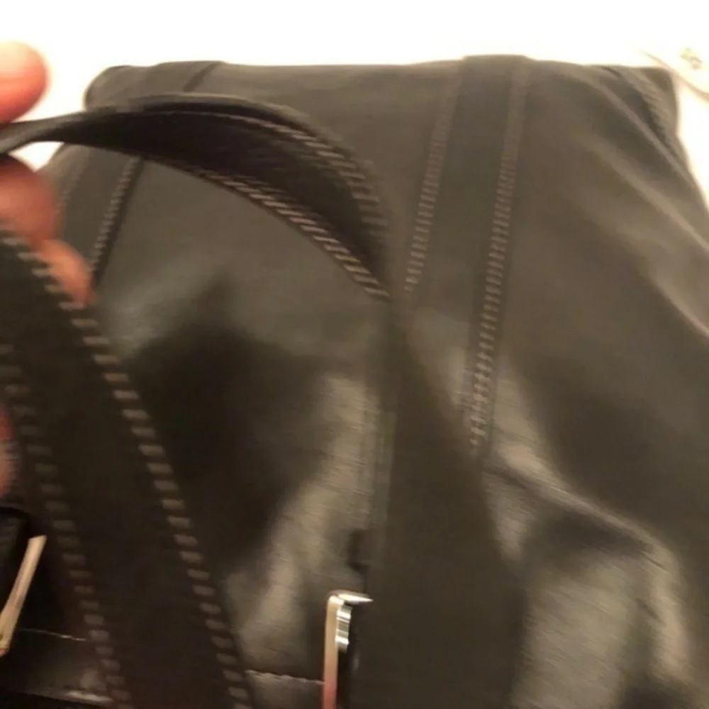 Coach black leather Hampton tote bag soho buckle